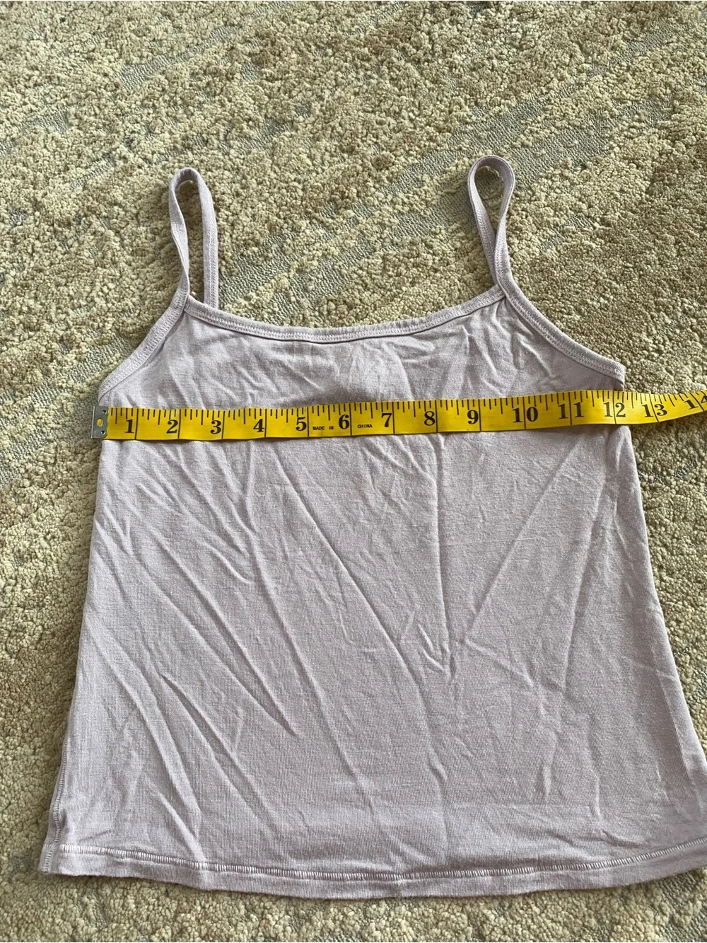 Skims Sienna Iris Purple Spaghetti Strap Tank Sleep Top Lightweight Cropped: M - Picture 6 of 7